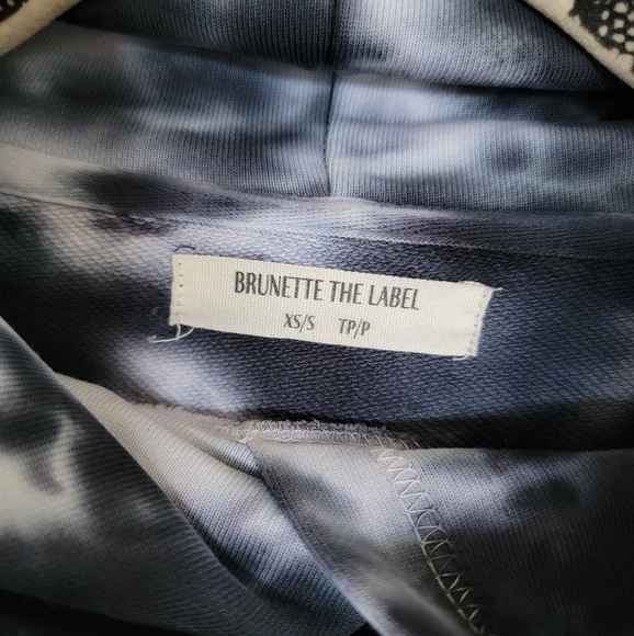 BRUNETTE THE LABEL - The MARBLE TIE DYE Best Friend Hoodie Xs/s - Picture 6 of 8